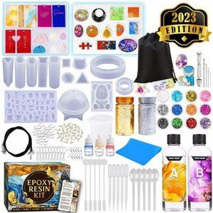 Epoxy Resin Silicone Molds Starter Kit - All in One Office Home Decor Art